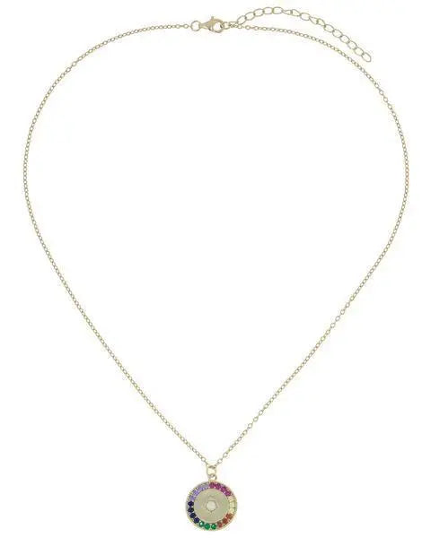 Rainbow Elements Pendant Necklaces in 14K Gold (Multiple Options) - Image #7