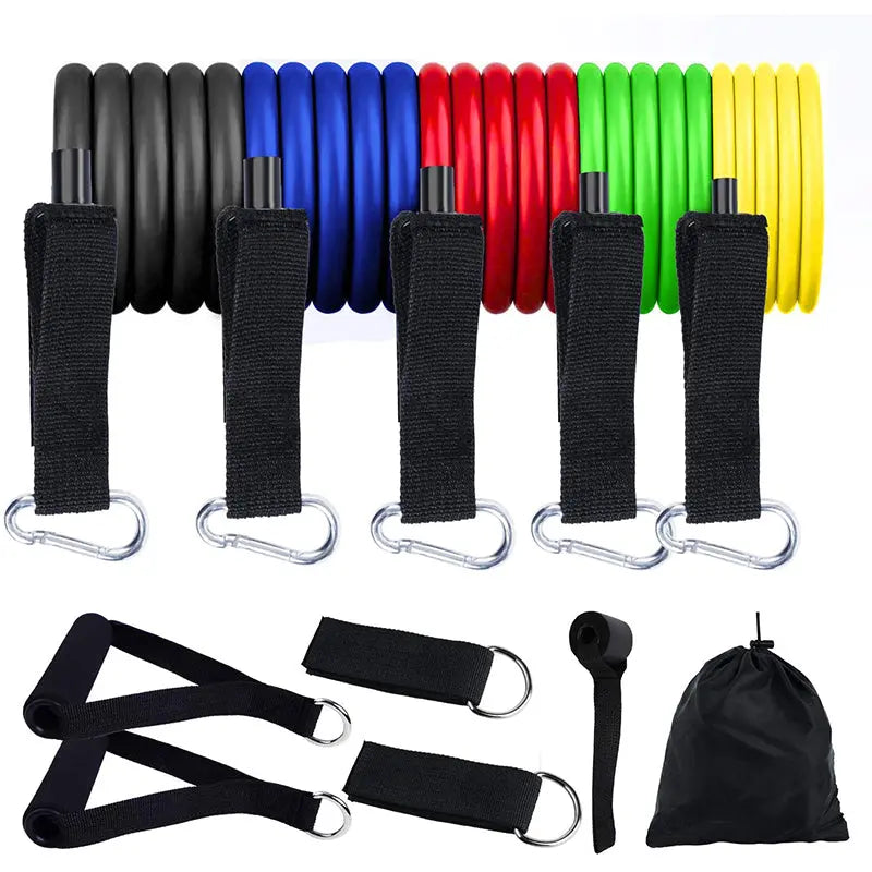 11Pcs Fitness Equipment Resistance Band Set - Image #3