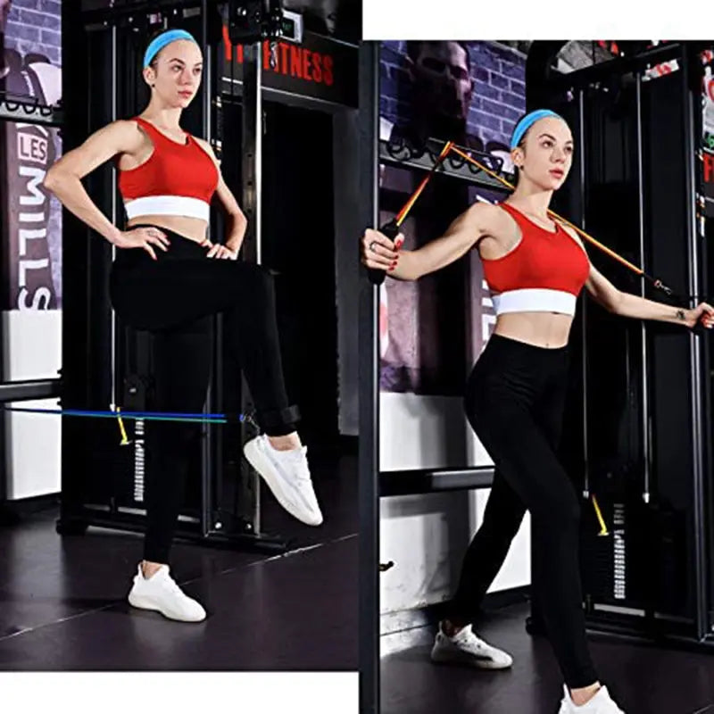 11Pcs Fitness Equipment Resistance Band Set - Image #2