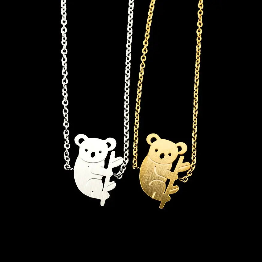 Chain Stainless Steel Women Men Koala Bracelet - Image #6