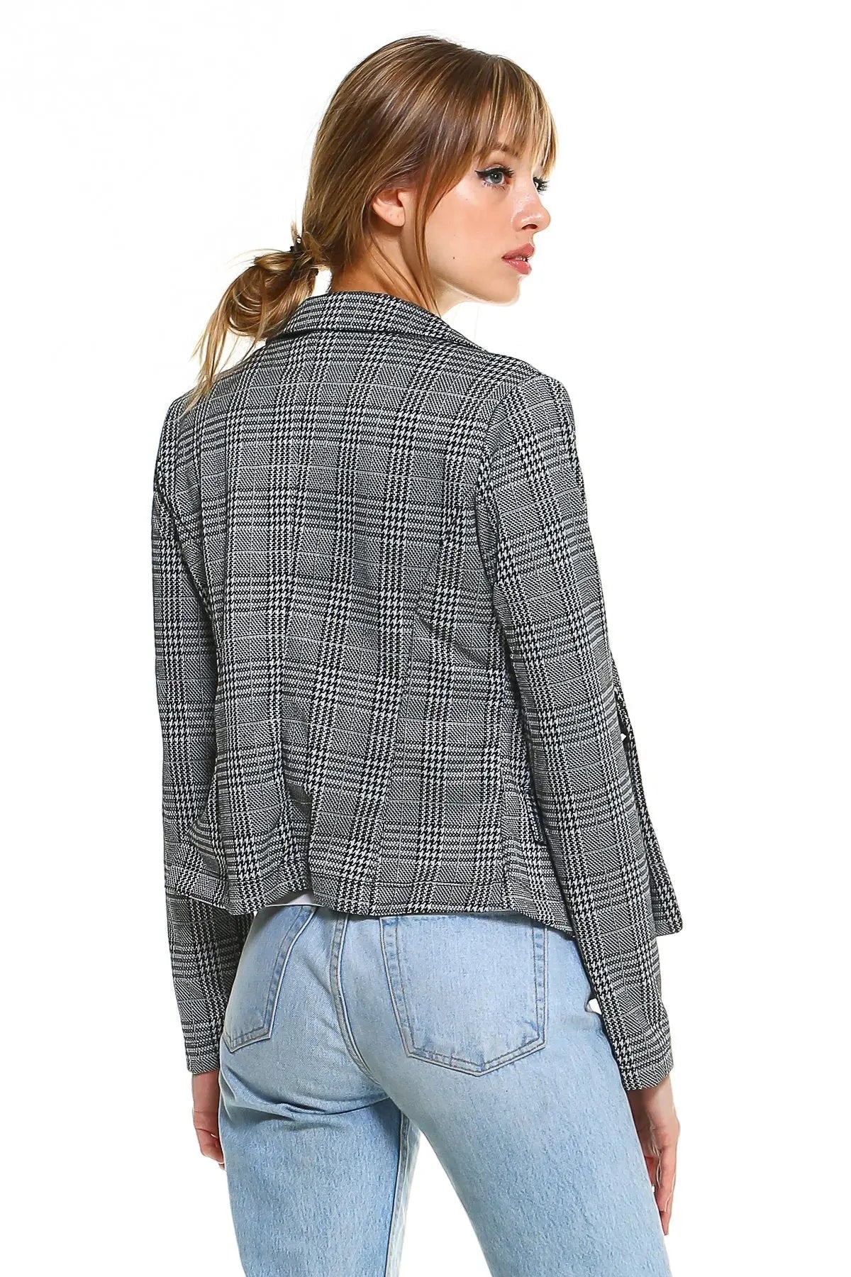 Point Plaid Blazer - Image #5