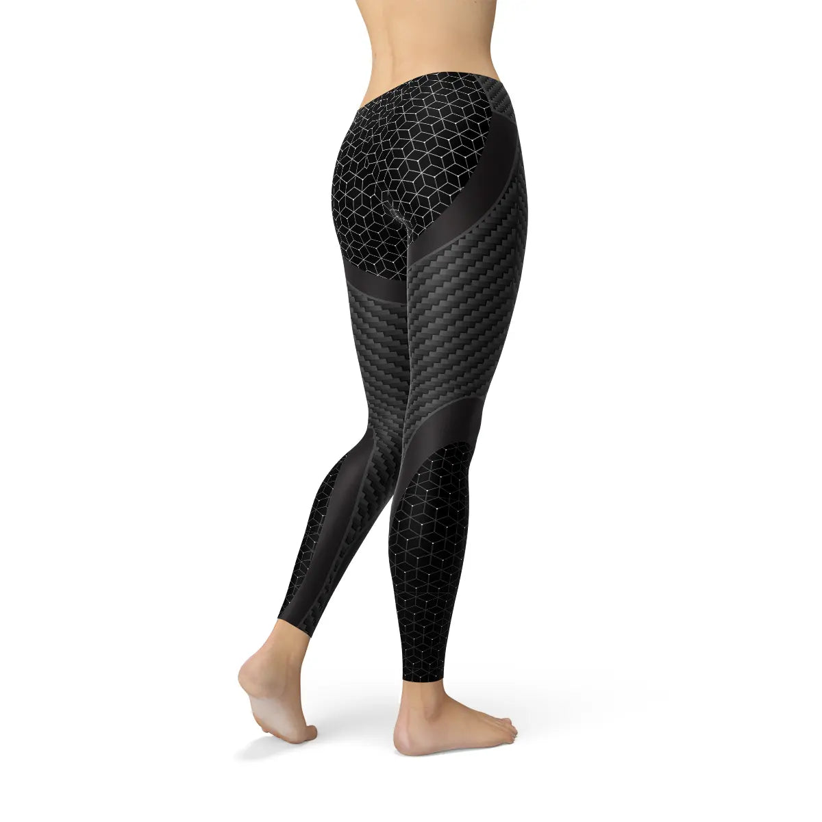 Womens Carbon Fiber Sports Leggings - Image #3