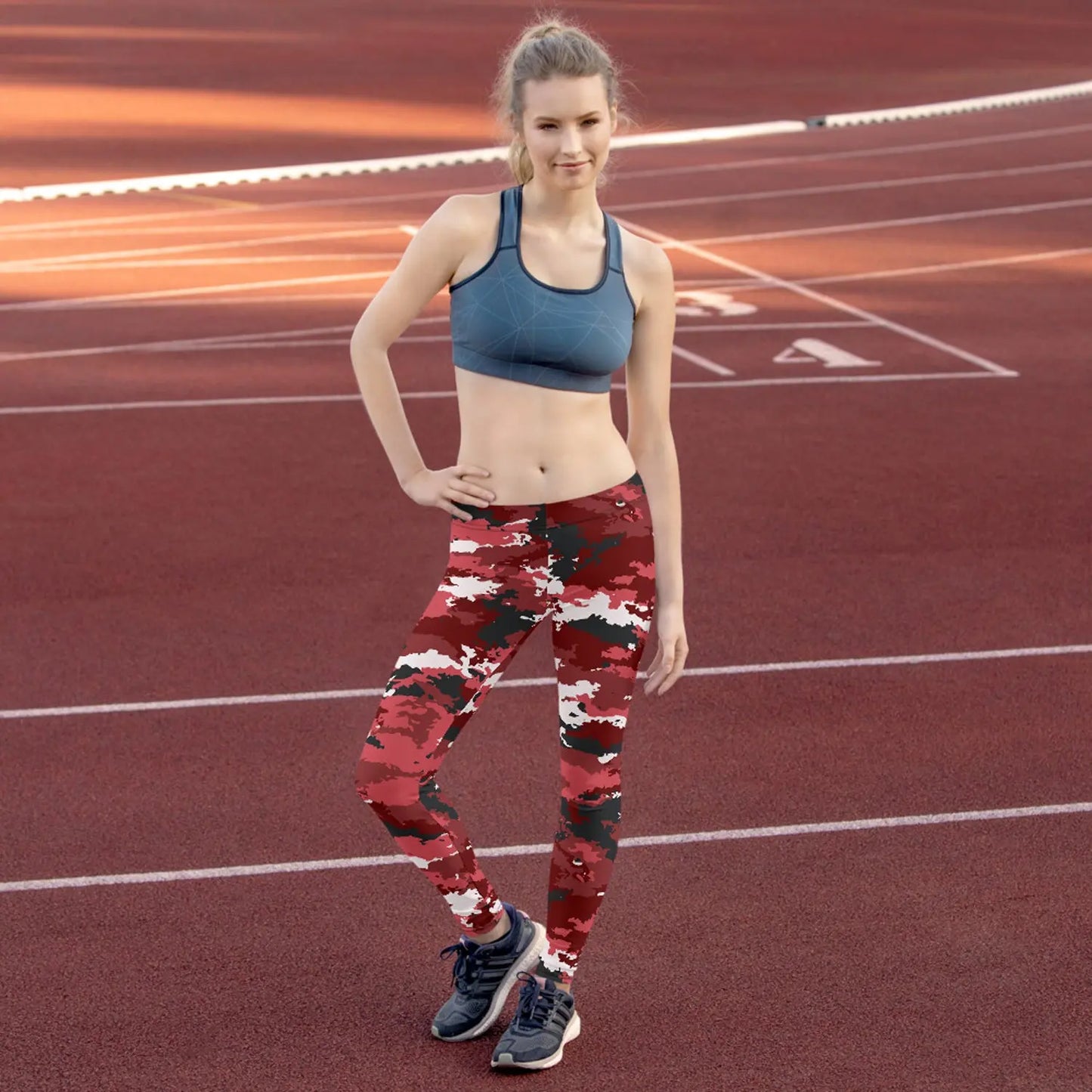 Red Camo Leggings for Women - Image #4