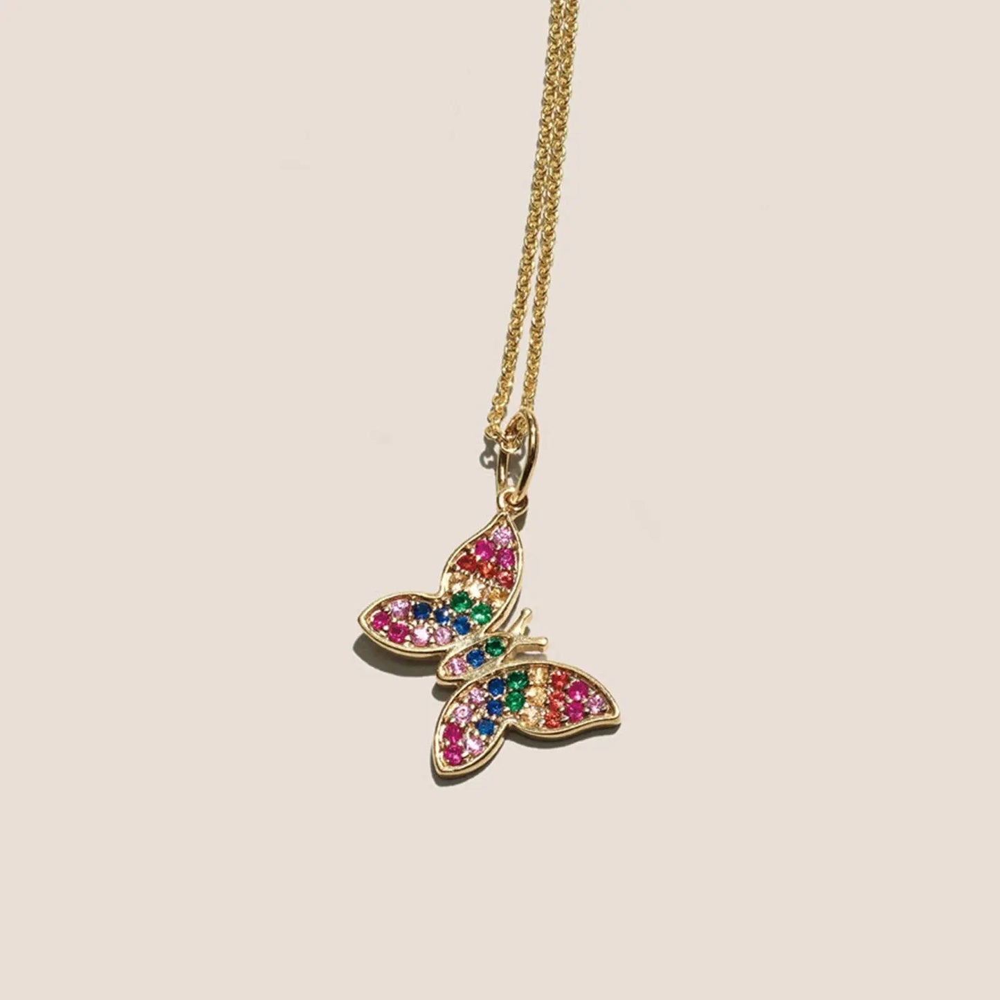 Rainbow  Elements Pendant Necklaces in 14K Gold (Multiple Options) - Image #3