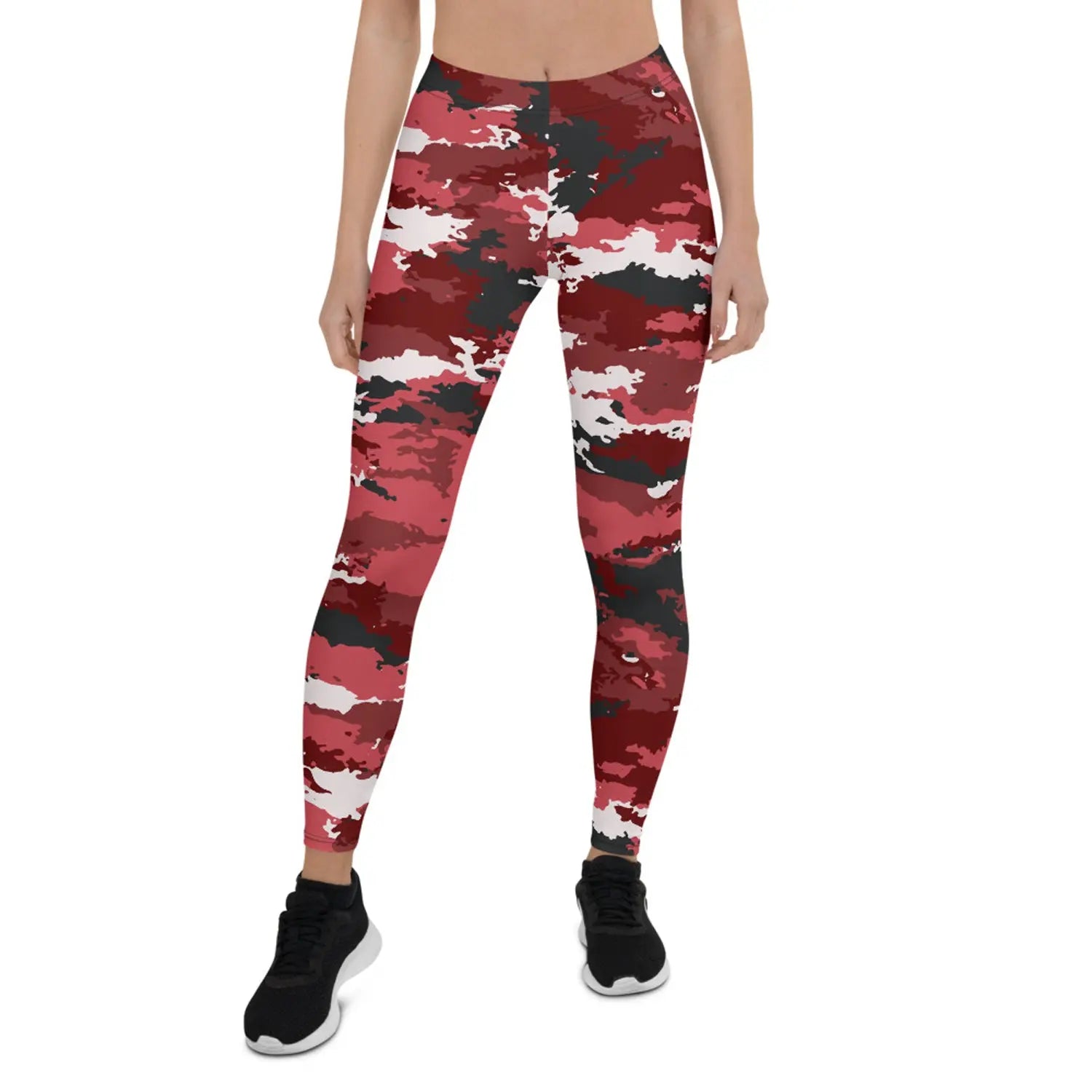 Red Camo Leggings for Women - Image #1