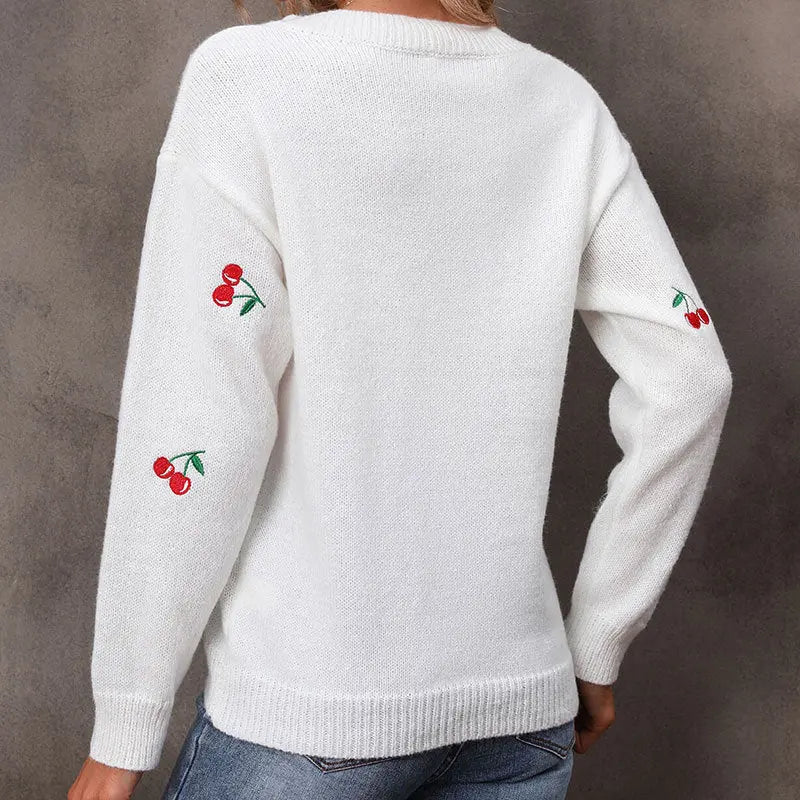Casual Loose Knitted Bottoming Sweater - Image #5