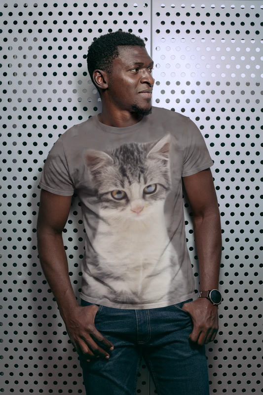 Men's Calico Cat T-shirt - Image #1