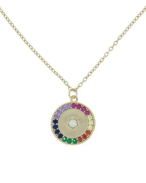 Rainbow  Elements Pendant Necklaces in 14K Gold (Multiple Options) - Image #5