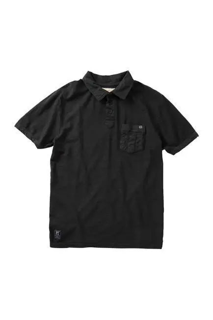 Grey Pique Polo Shirt - Image #1