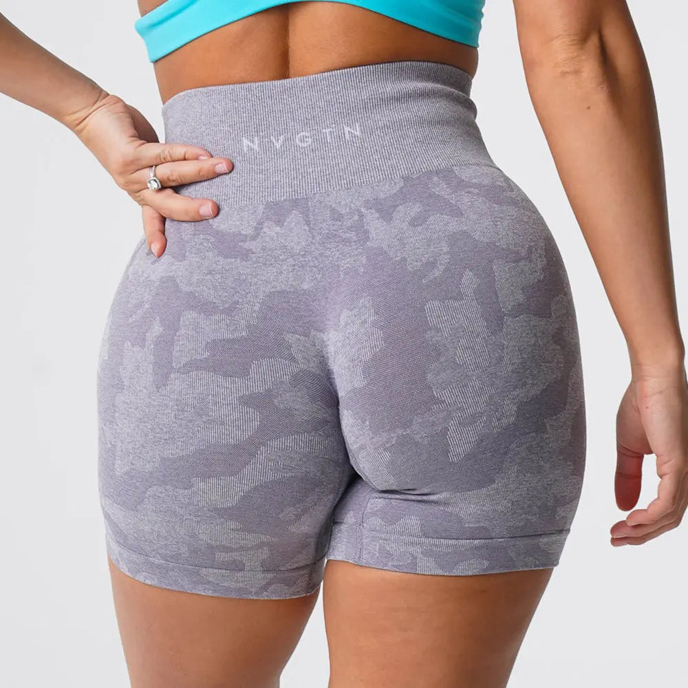 Shorts Women Seamless Soft Workout Leggins - Image #4