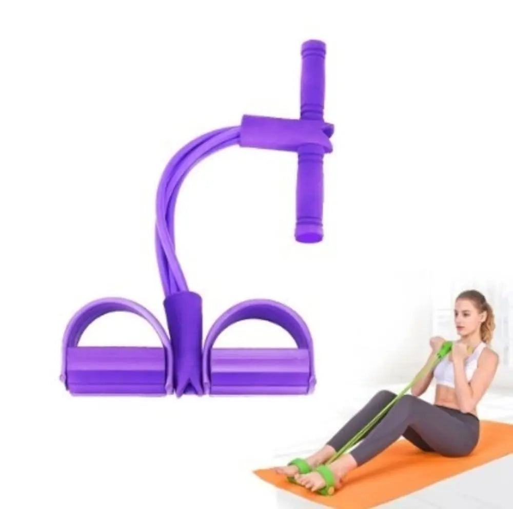 Portable Fitness Resistance Band with Pedal - Image #4