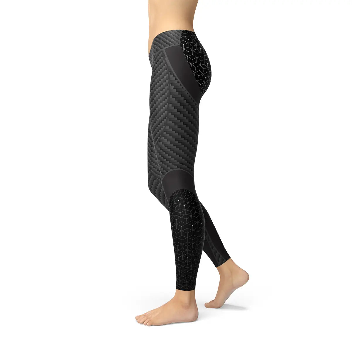 Womens Carbon Fiber Sports Leggings - Image #5