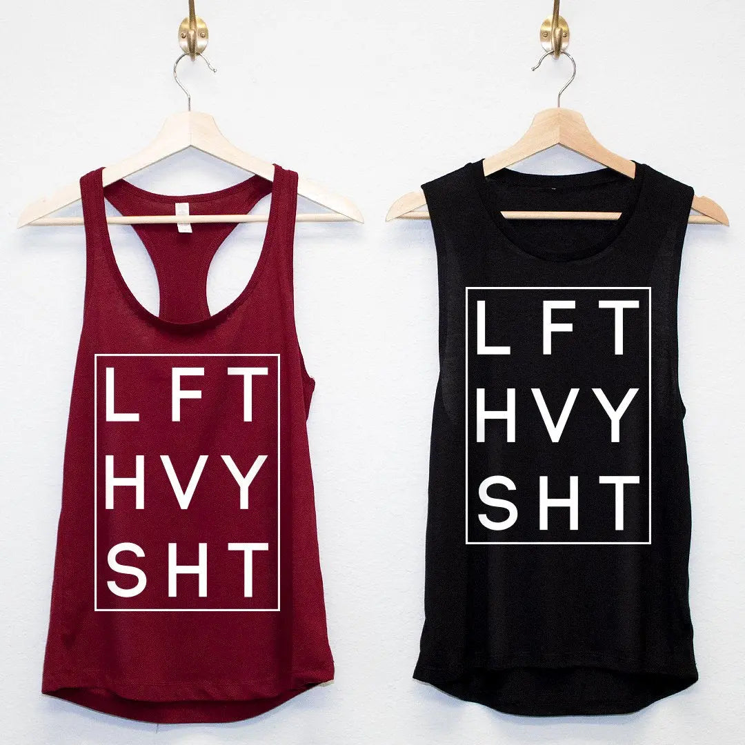 Lift Heavy Workout Tank Top - Pick Style - Image #1