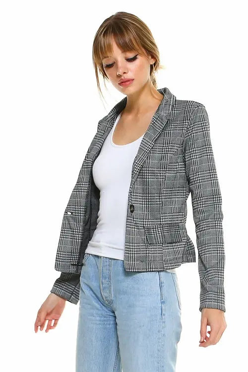 Point Plaid Blazer - Image #6