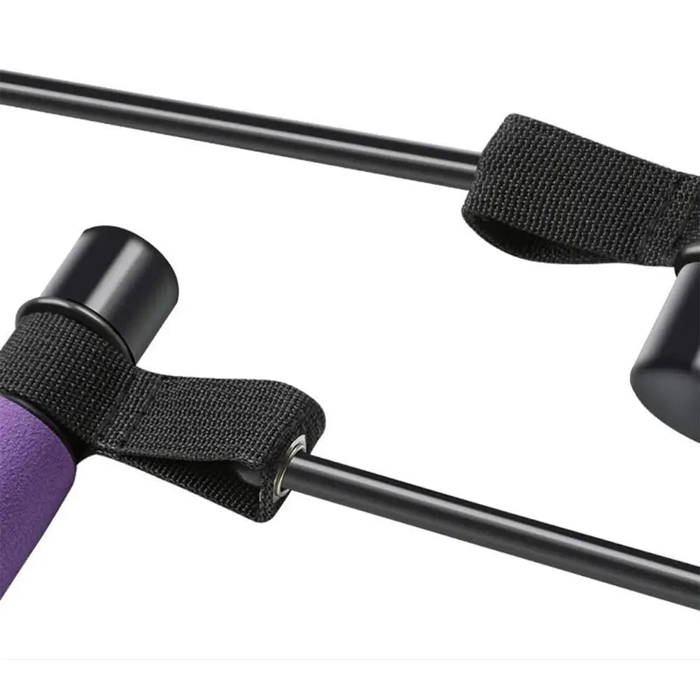 Adjustable Pilates Bar Kit Resistance Band Exercise Stick Toning Gym - Image #4