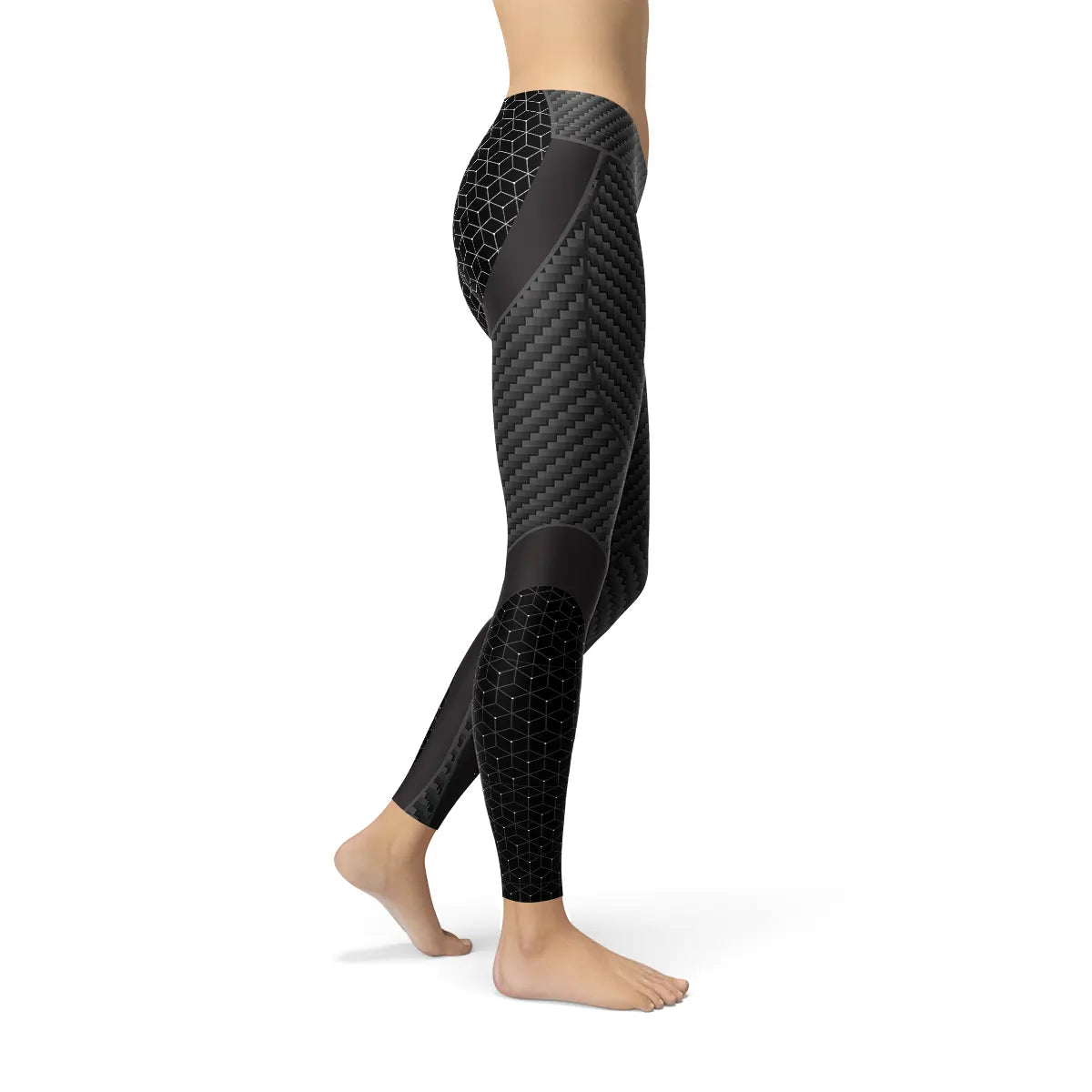 Womens Carbon Fiber Sports Leggings - Image #2