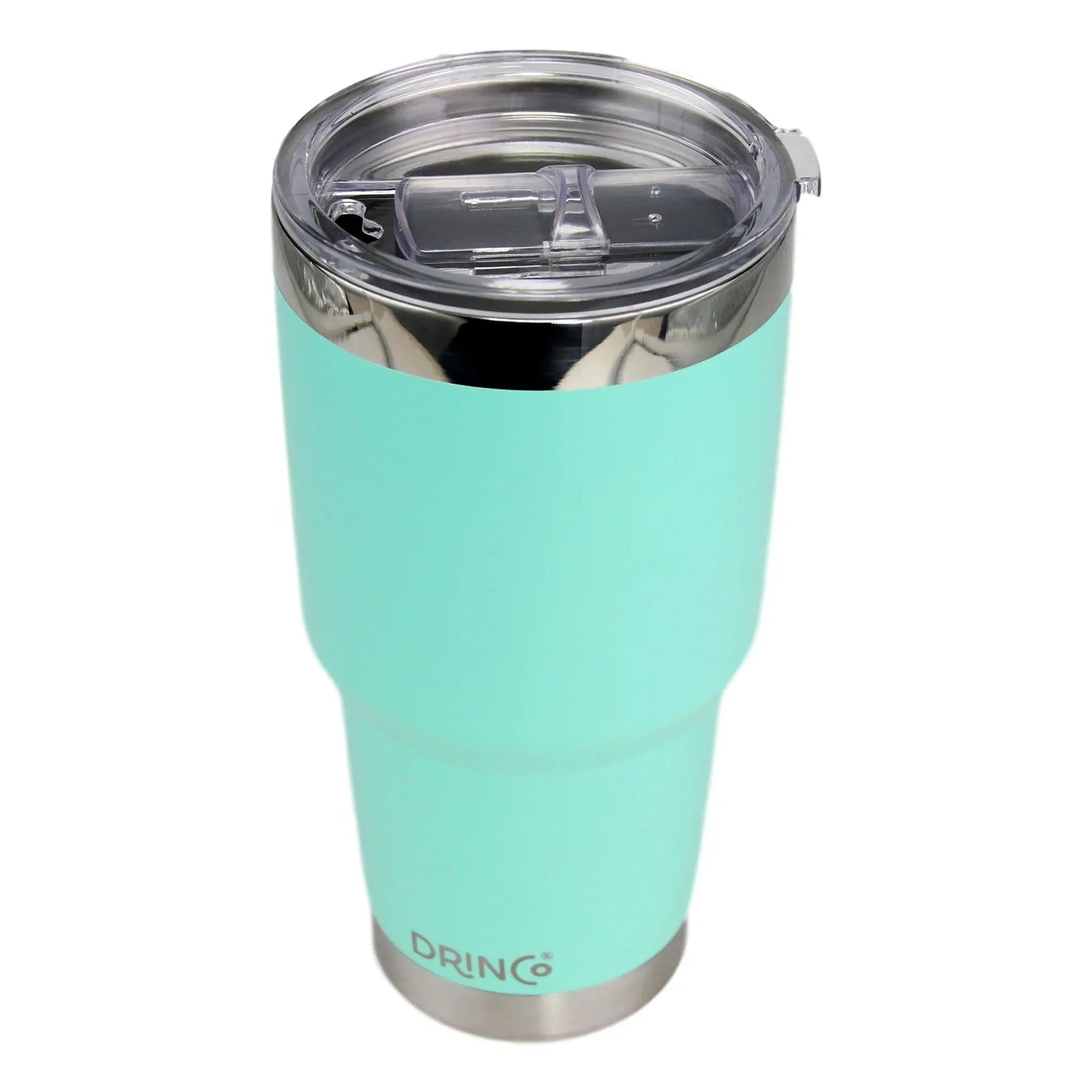 DRINCO® 30oz Insulated Tumbler Spill Proof Lid w/2 Straws (Teal) - Image #3