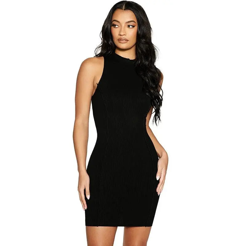 Ribbed Sleeveless Bodycon Summer Dresses For Women - Image #6